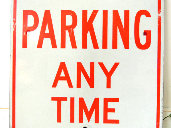 NO PARKING 駐車禁止 ヴィンテージ サイン 看板 道路標識 USA ストリートサイン