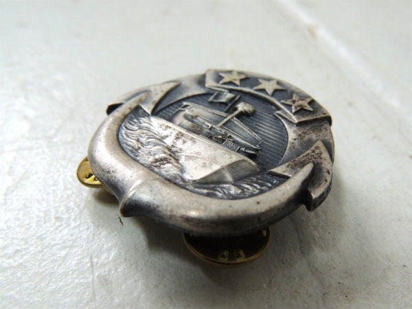 【軍艦】ミリタリー・ネイビー・US ARMY・V-21-N・ビンテージ・ピンバッジ・ピンズ
