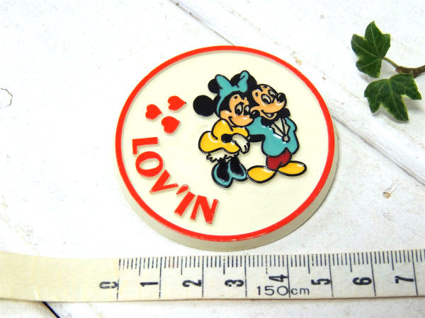 【ミッキーマウス&ミニーマウス】1970s・オールド・ディズニー・キャラクター・ヴィンテージ・バッジ