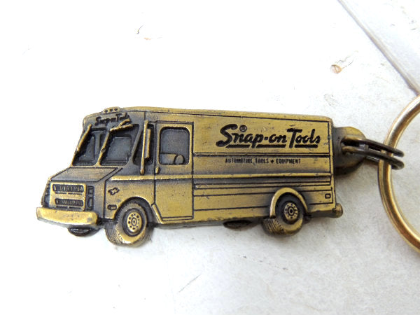 【Snap-on・スナップオン】ディーラートラック・ヴィンテージ・真鍮製・キーホルダー・鍵付き