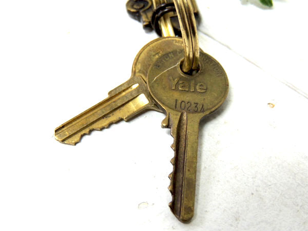 【Snap-on・スナップオン】ディーラートラック・ヴィンテージ・真鍮製・キーホルダー・鍵付き