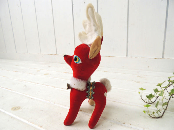 トナカイ・クリスマス・ヴィンテージ・ドール/ぬいぐるみ/MADE IN JAPAN