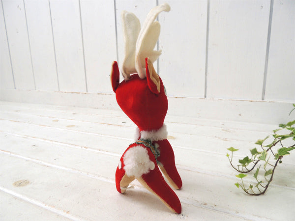 トナカイ・クリスマス・ヴィンテージ・ドール/ぬいぐるみ/MADE IN JAPAN