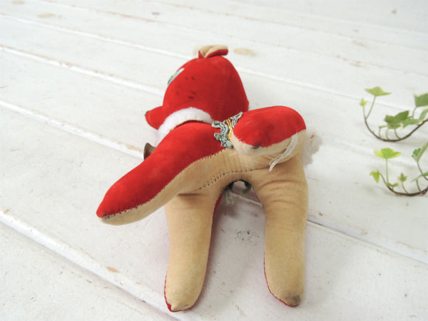トナカイ・クリスマス・ヴィンテージ・ドール/ぬいぐるみ/MADE IN JAPAN