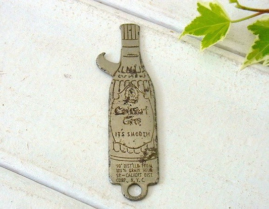CALVERT GIN ジン・ノベルティ・ヴィンテージ・栓抜き キーホルダー US ボトルオープナー