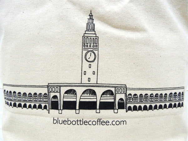 【ブルーボトルコーヒー】サンフランシスコ発・キャンバストートバッグ(大)&ポストカード2枚付き