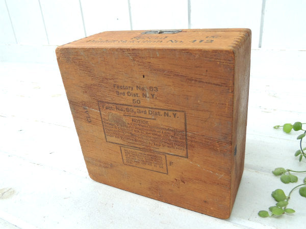 アルフレッド ダンヒル・NY・PARIS・LONDON アンティーク 葉巻ケース 木箱