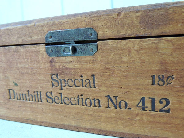 アルフレッド ダンヒル・NY・PARIS・LONDON アンティーク 葉巻ケース 木箱
