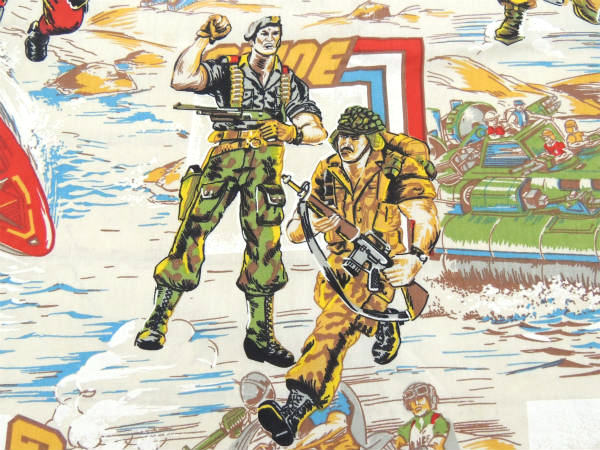 【GIジョー】アメリカ軍特殊部隊・1985年・ヴィンテージ・カーテン・リメイク・ハンドメイド
