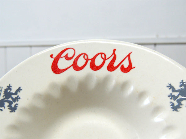 【Coors・クアーズ】ビール・ヴィンテージ・陶器製・灰皿・アシュトレイ・アドバタイジングUSA