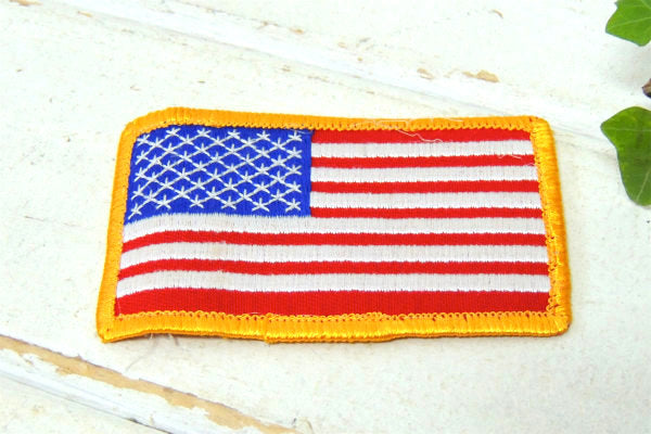 【USA・星条旗・アメリカンフラッグ】ヴィンテージ・刺繍ワッペン・ファッション・アクセサリー