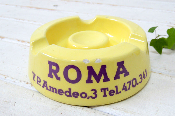 【イタリア・ローマ1968】METROPOLEホテル・アドバタイジング・ヴィンテージ・灰皿