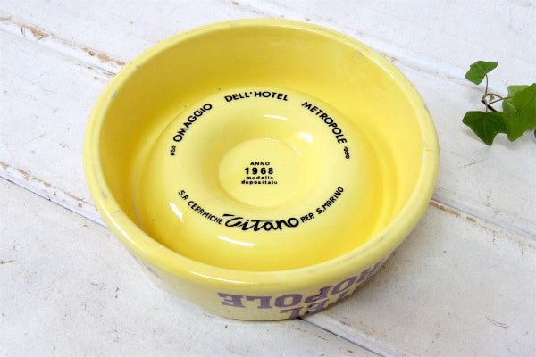 【イタリア・ローマ1968】METROPOLEホテル・アドバタイジング・ヴィンテージ・灰皿