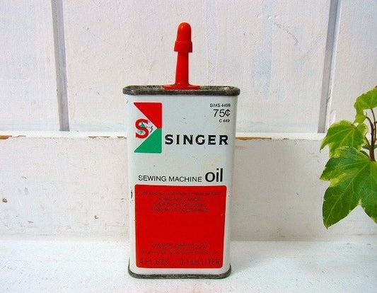【SINGER】シンガー ミシン・ヴィンテージ・オイル缶/油差し　USA