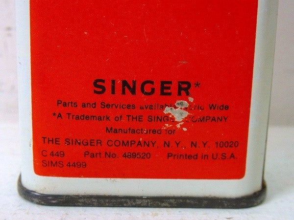 【SINGER】シンガー ミシン・ヴィンテージ・オイル缶/油差し　USA