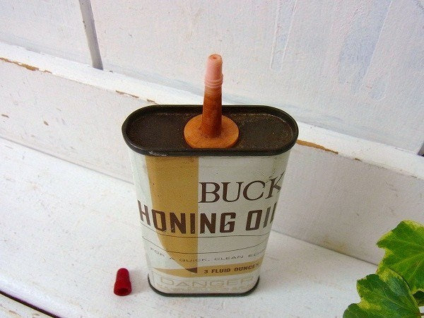 【BUCK HONING OIL】ホーニングオイル・ヴィンテージ・オイル缶　USA