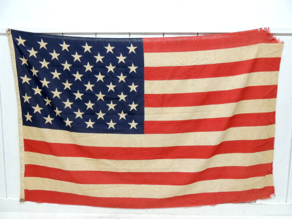 【USA国旗・50スター★1960s〜】ビッグサイズ・ヴィンテージ・アメリカンフラッグ・看板・旗