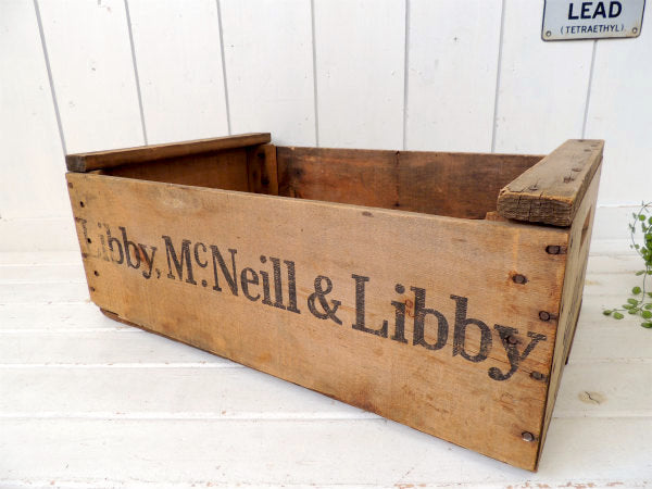 【Libby】USA・リビー・コンビーフのヴィンテージ・ウッドボックス/木箱