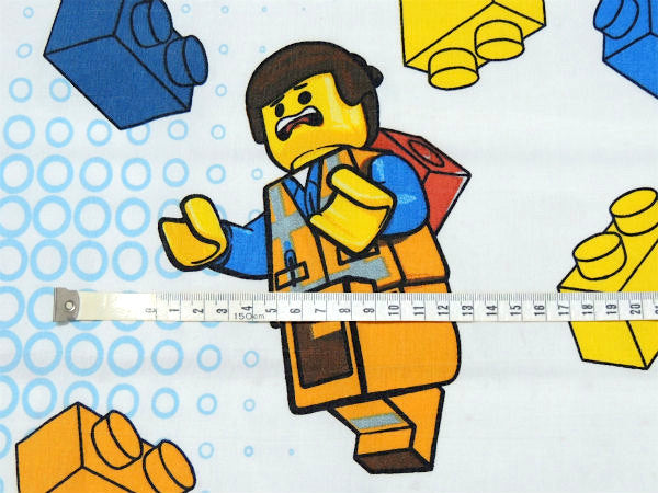 【LEGO】レゴムービー・ブロック柄・エメット&バッドコップ・ユーズドシーツ(ボックスタイプ)