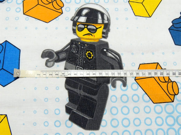 【LEGO】レゴムービー・ブロック柄・エメット&バッドコップ・ユーズドシーツ(ボックスタイプ)