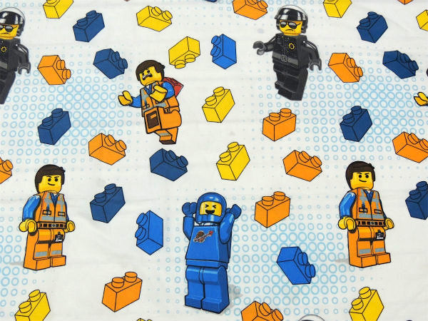 【LEGO】レゴムービー・ブロック柄・エメット&バッドコップ・ユーズドシーツ(ボックスタイプ)