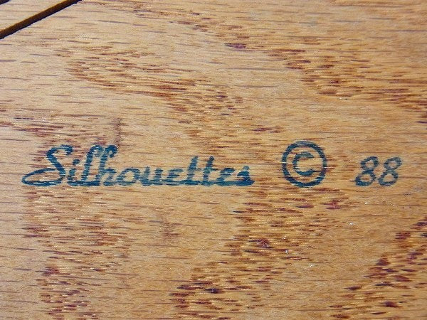 Sifhouettes スワン 白鳥 デザイン 木製 ヴィンテージ シルエット オブジェ インテリアデザイン  USA