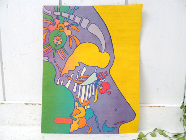 PETER MAX ピーターマックス サイケ柄 デッドストック・ヴィンテージ・ブックカバー