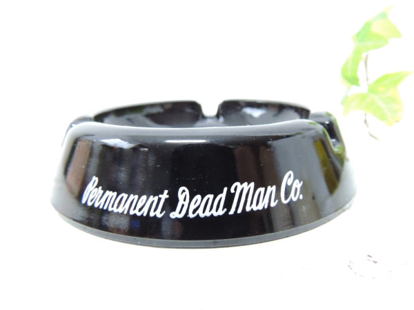 カリフォルニア 筆記体文字・ブラックトーン・ガラス・ヴィンテージ・灰皿・アドバタイジング USA