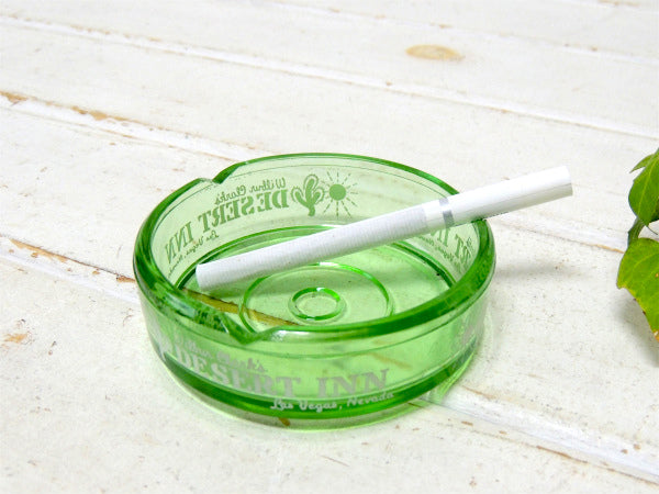 【DESERT INN】サボテン&太陽柄・ラスベガス・高級ホテル・グリーン色・ヴィンテージ・灰皿