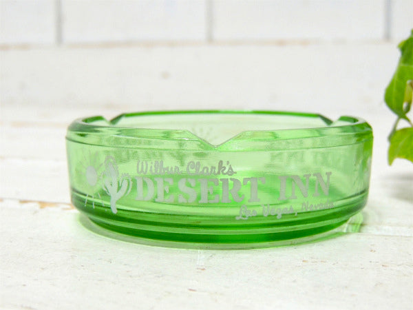 【DESERT INN】サボテン&太陽柄・ラスベガス・高級ホテル・グリーン色・ヴィンテージ・灰皿