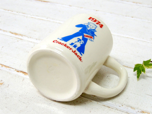 【クラッカージャック】1974年・セラミック製・ヴィンテージ・マグカップ・コーヒーカップ USA