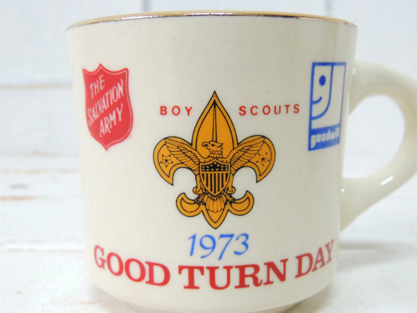 サルベーションアーミー・ボーイスカウト・グッドウィル・70's・ヴィンテージ・マグカップ・アドマグ