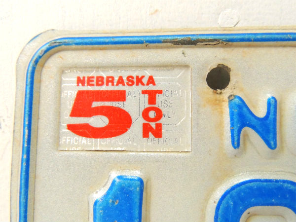 【ネブラスカ州・NEBR TRUCK・FARM・農場・農園・トラック】ビンテージ・ナンバープレート