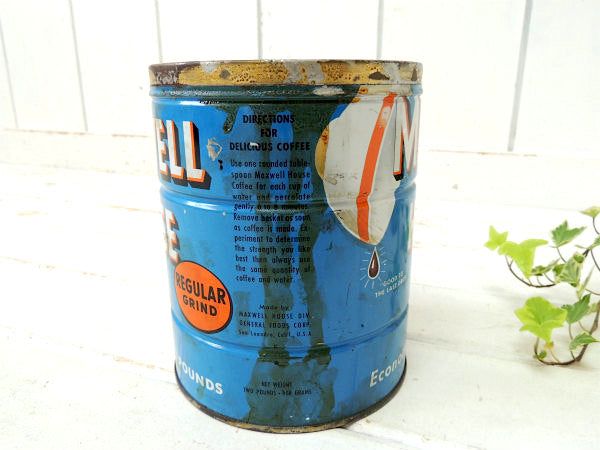 【MAXWELL HOUSE Coffee】カリフォルニア・ヴィンテージ・コーヒー缶・ティン缶