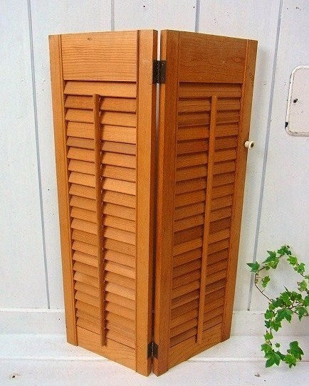 木製・アンティーク・ルーバー/ヴォレー/シャッター/建具　USA