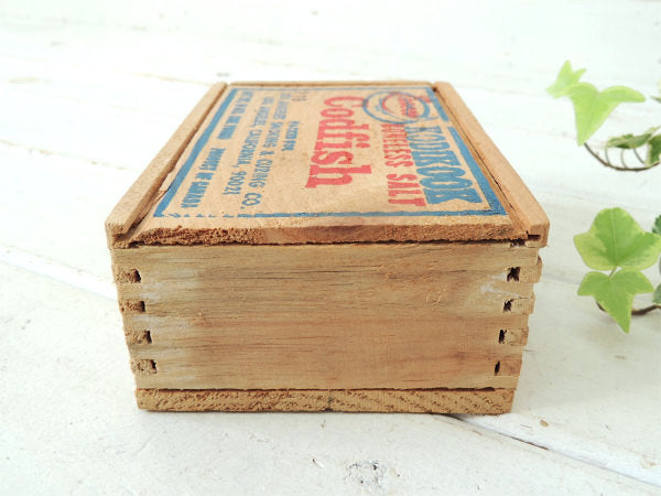 【Codfish】組み木式・小さなヴィンテージ・ウッドボックス/木箱 USA