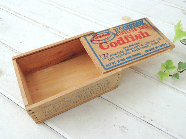 【Codfish】組み木式・小さなヴィンテージ・ウッドボックス/木箱 USA