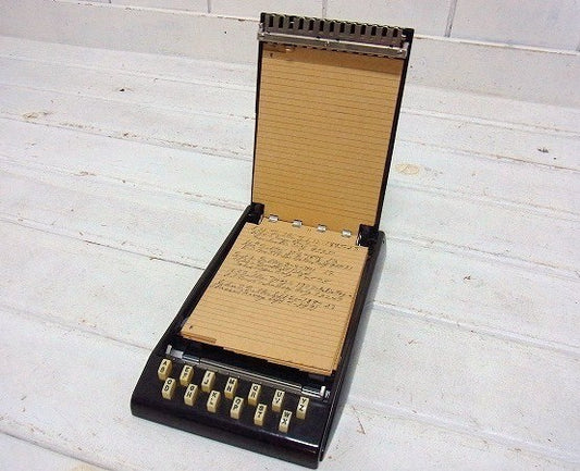 Autopoint ミッドセンチュリー 60's ヴィンテージ インデックス 電話帳 USA オフィス ステーショナリー