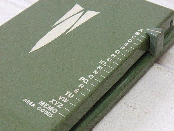 【AUTODEX】鉛筆付き・ヴィンテージ・インデックス・電話帳 USA