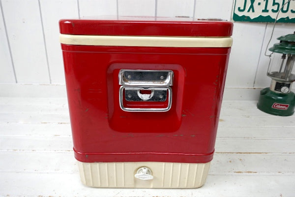 Coleman・コールマン・ダイヤロゴ・レッド・ヴィンテージ・クーラーボックス・アウトドア・キャンプ