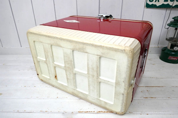 Coleman・コールマン・ダイヤロゴ・レッド・ヴィンテージ・クーラーボックス・アウトドア・キャンプ