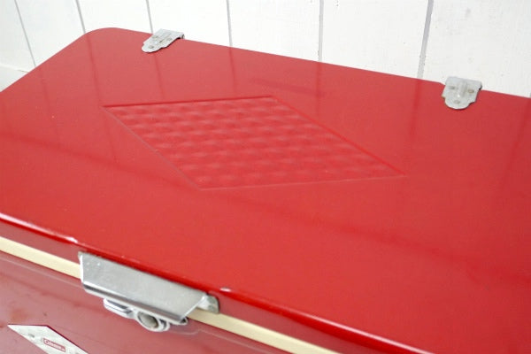 Coleman・コールマン・ダイヤロゴ・レッド・ヴィンテージ・クーラーボックス・アウトドア・キャンプ