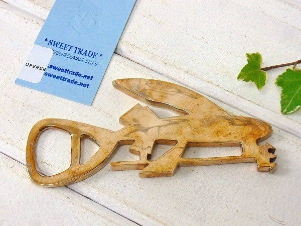 【パタゴニア×SWEET TRADE】真鍮製・フライングフィッシュ・限定・ボトルオープナー