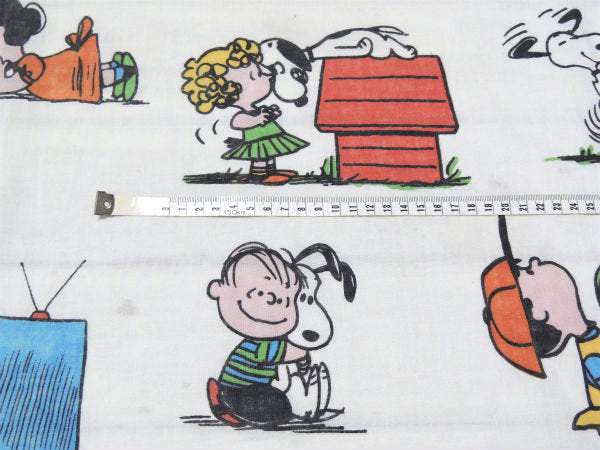 【スヌーピー/ピーナッツの仲間】1971年製・ヴィンテージ・ユーズドシーツ(ボックスタイプ) USA