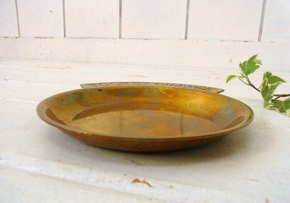 【POCKET CHANGE】真鍮製・アンティーク・ポケットチェンジ・トレイ/マネートレイ USA