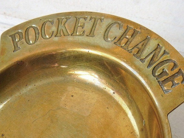 【POCKET CHANGE】真鍮製・アンティーク・ポケットチェンジ・トレイ/マネートレイ USA