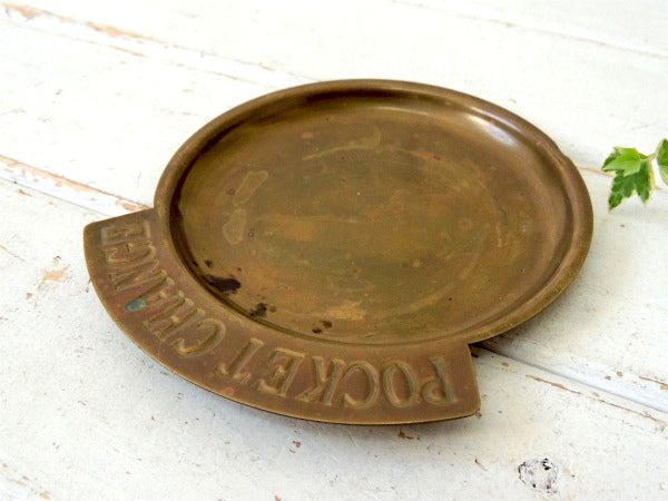 【POCKET CHANGE】USA・真鍮製・ヴィンテージ・ポケットチェンジ・トレイ・マネートレイ