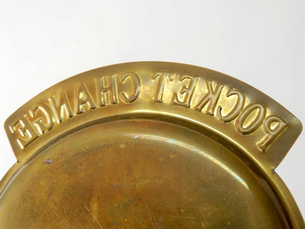 【POCKET CHANGE】USA・真鍮製・ヴィンテージ・ポケットチェンジ・トレイ・マネートレイ