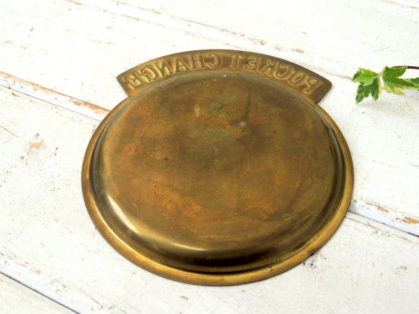 【POCKET CHANGE】USA・真鍮製・ヴィンテージ・ポケットチェンジ・トレイ・マネートレイ