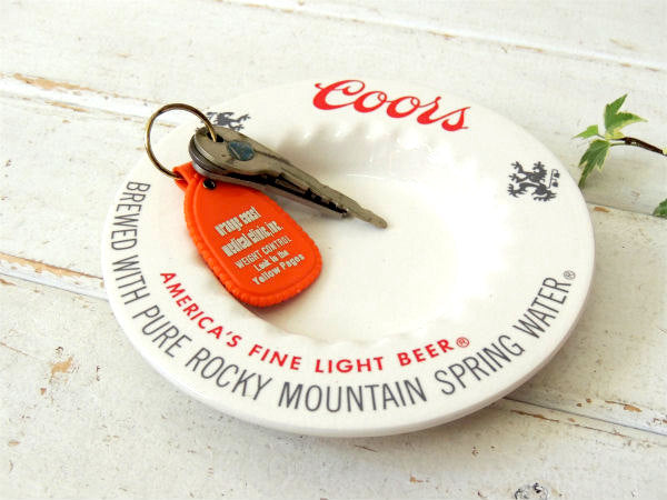Coors・クアーズ　ヴィンテージ・陶器製・灰皿・アシュトレイ・アドバタイジング・USA